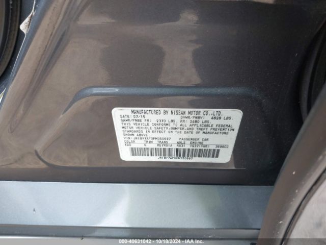 JN1BV7AP0FM350697 Infiniti Q50 Premium