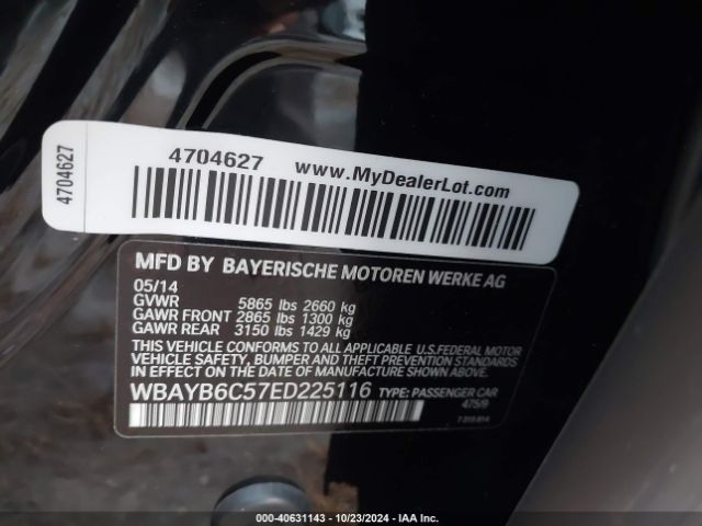 WBAYB6C57ED225116 BMW 750i Xdrive