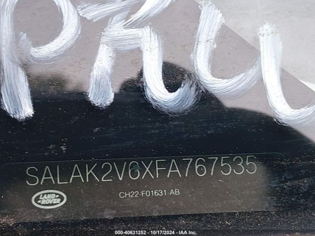 SALAK2V6XFA767535 Land Rover LR4