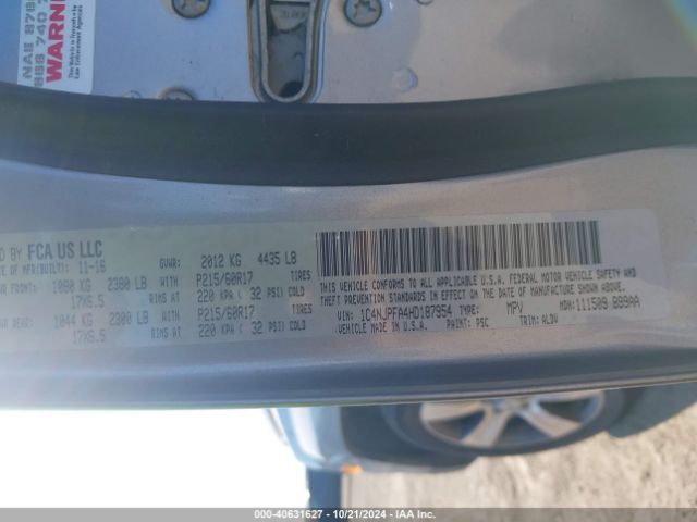 1C4NJPFA4HD187954 Jeep Patriot High Altitude Fwd