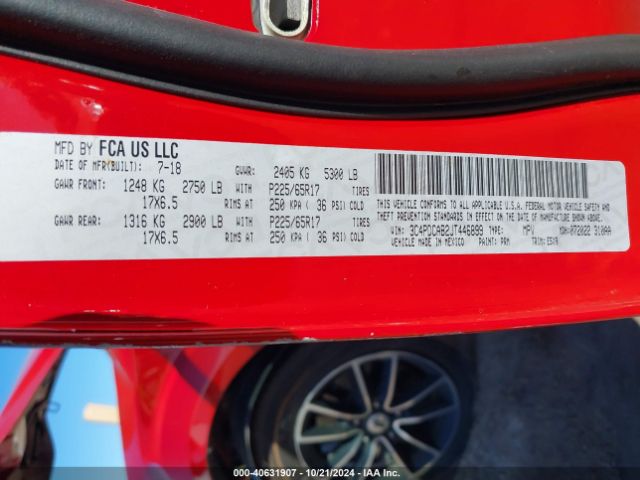 3C4PDCAB2JT446899 Dodge JOURNEY SE