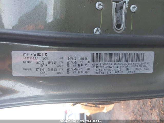 1C4PJMCB5KD212758 Jeep Cherokee Latitude 4x4