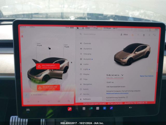 7SAYGDEF5PF701411 Tesla Model Y Awd/performance Dual Motor All-wheel Drive