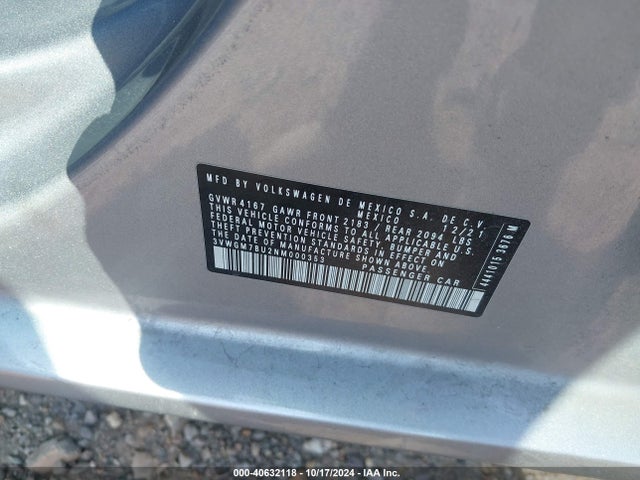 3VWGM7BU2NM000353 Volkswagen Jetta 1.5t Sel