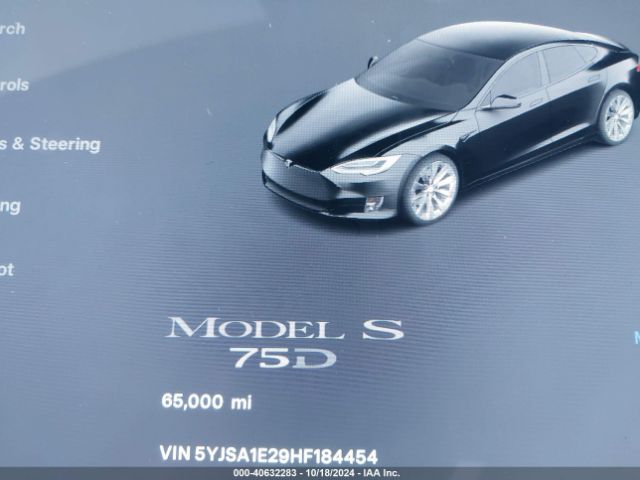 5YJSA1E29HF184454 Tesla Model S 100d/60d/75d/90d/p100d