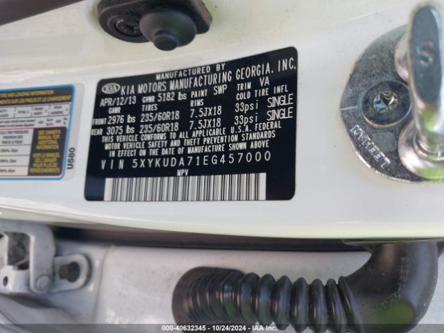 5XYKUDA71EG457000 KIA Sorento Ex V6