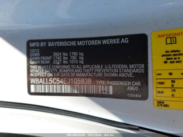 2014 BMW Z4 WBALL5C54EJ105938 Photo 8