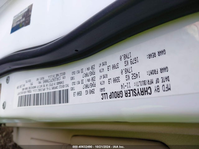 Jeep Grand Cherokee Laredo 2015 1C4RJEAG7FC700845 Image 9