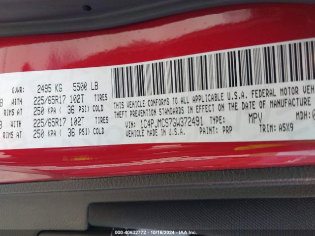 1C4PJMCS7GW372491 Jeep Cherokee Latitude