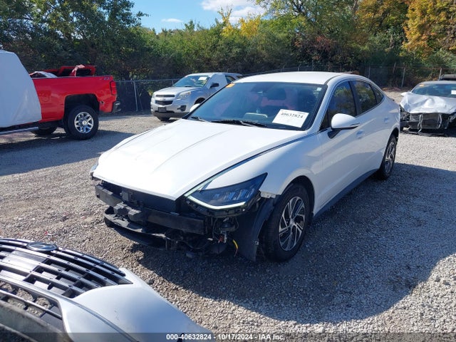 Hyundai Sonata Blue 2021 KMHL24JJ1MA027502 Image 2