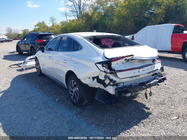 Hyundai Sonata Blue 2021 KMHL24JJ1MA027502 Image 3