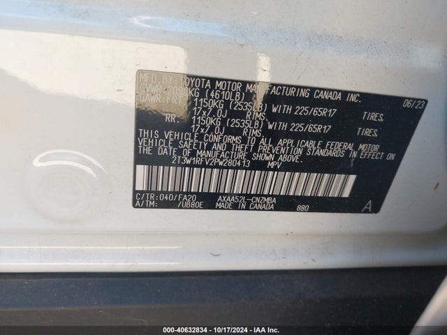 Toyota Rav4 Xle 2023 2T3W1RFV2PW280413 Image 9