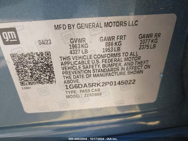 1G6DA5RK2P0145022 Cadillac Ct4 Luxury
