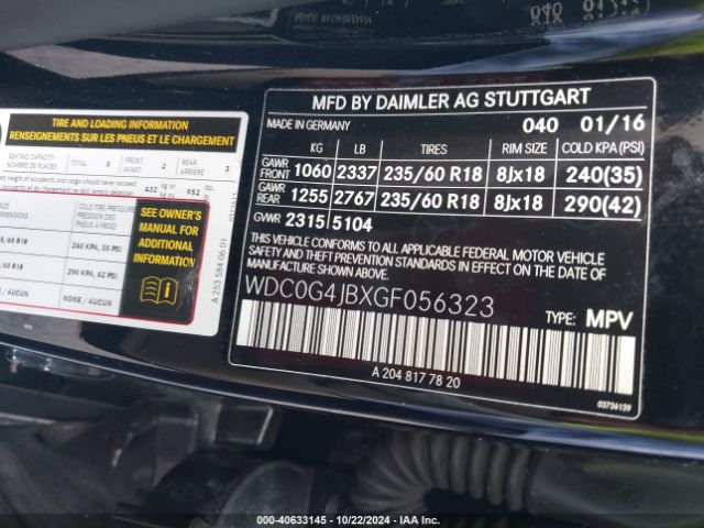 WDC0G4JBXGF056323 Mercedes-Benz GLC 300