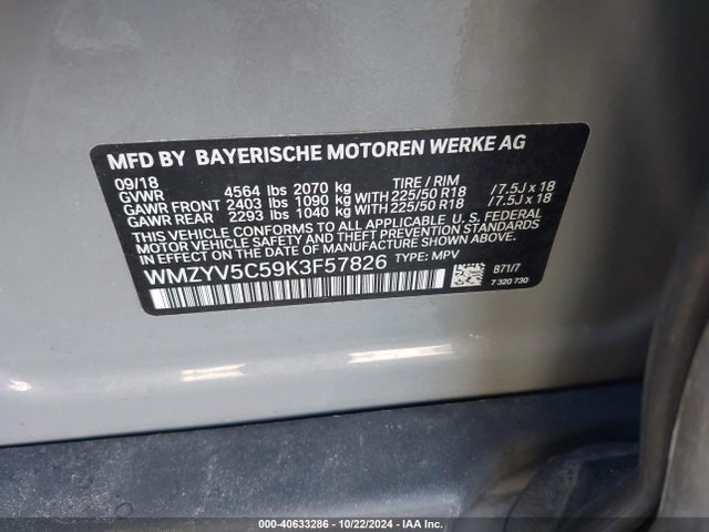 2019 MINI COUNTRYMAN WMZYV5C59K3F57826 Photo 8