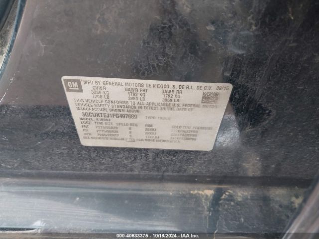 3GCUKTEJ1FG497689 Chevrolet Silverado 1500 High Country