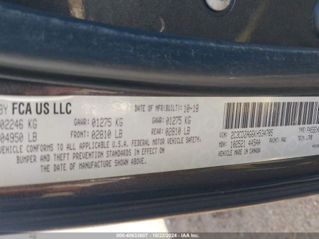 2C3CDZAG6KH534785 Dodge Challenger Sxt
