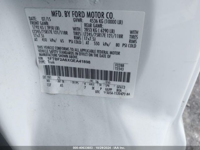 1FTBF2A6XGEA41898 Ford F-250 Xl