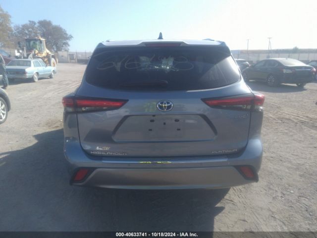 5TDEBRCH6NS089695 Toyota Highlander Hybrid Platinum