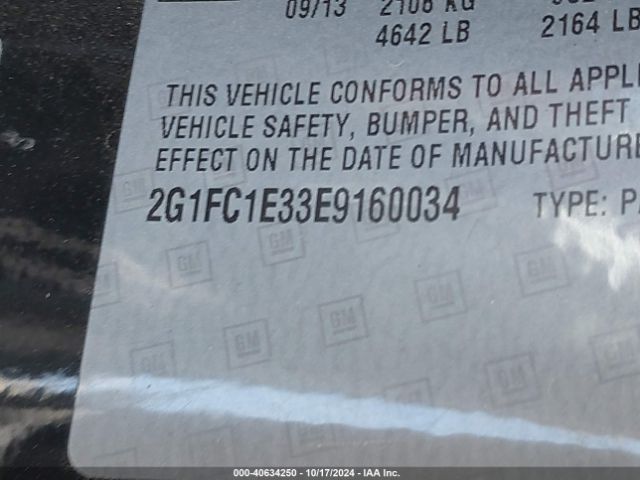 2G1FC1E33E9160034 Chevrolet Camaro 2lt