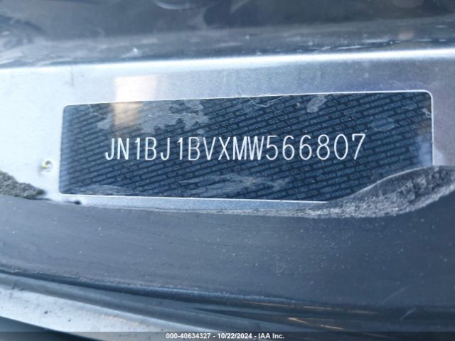 JN1BJ1BVXMW566807 Nissan Rogue Sport Sv Fwd Xtronic Cvt