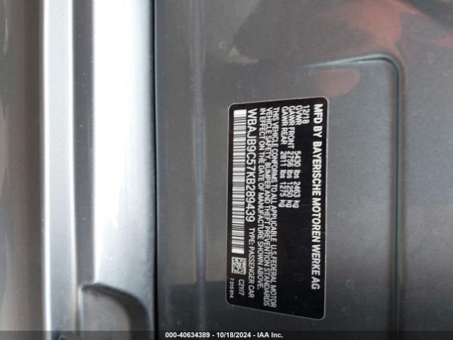 WBAJB9C57KB289439 BMW M550i Xdrive