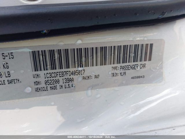 1C3CDFEB7FD405017 Dodge DART GT