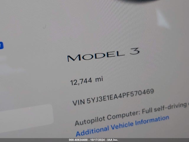 Tesla Model 3 Rear-wheel Drive 2023 5YJ3E1EA4PF570469 Image 16