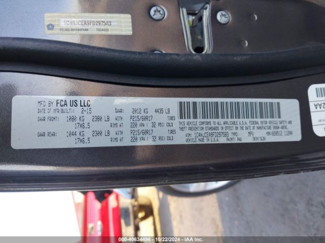 1C4NJCEA9FD297583 Jeep Compass High Altitude Edition