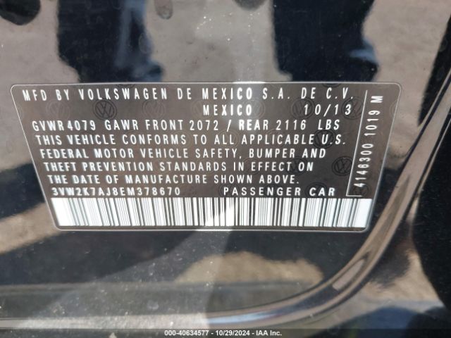 3VW2K7AJ8EM378670 Volkswagen Jetta 2.0l S
