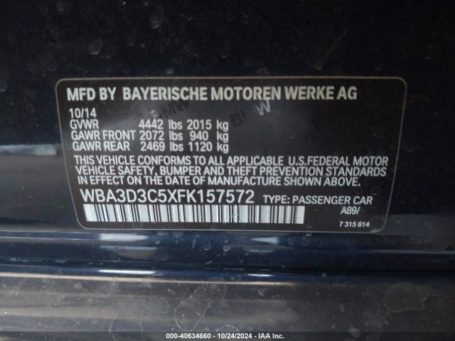 WBA3D3C5XFK157572 BMW 328D