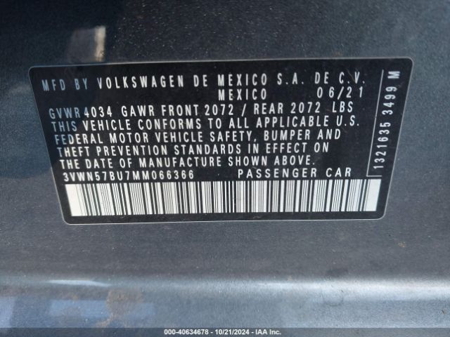 3VWN57BU7MM066366 Volkswagen Jetta 1.4t R-line/1.4t S