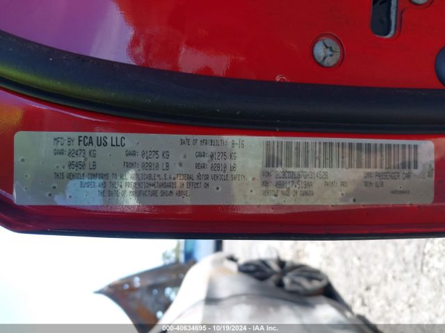 2C3CDZC97GH314528 Dodge Challenger Srt Hellcat
