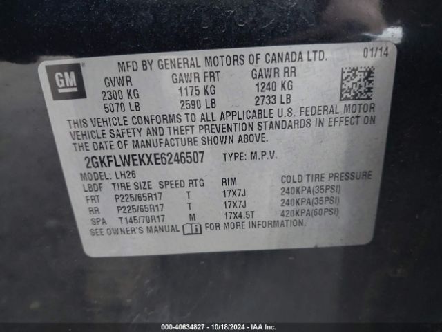 2GKFLWEKXE6246507 GMC Terrain Sle-2