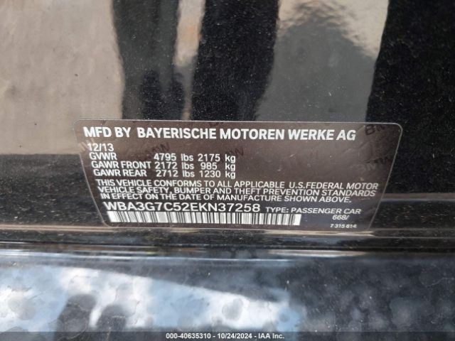 WBA3G7C52EKN37258 BMW 328i Xdrive
