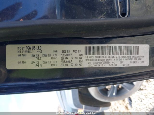 1C4NJPBAXFD350884 Jeep Patriot Altitude Edition