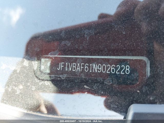 JF1VBAF61N9026228 Subaru Wrx Premium
