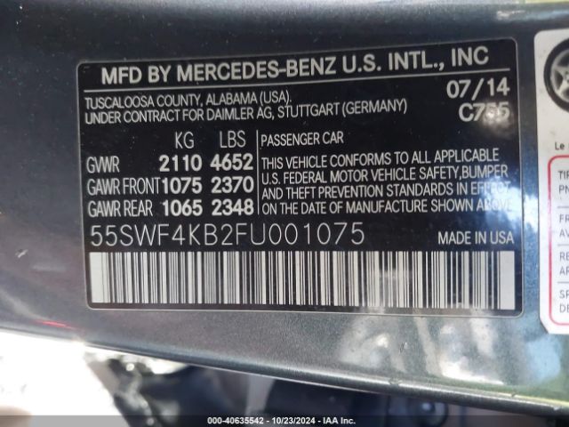 55SWF4KB2FU001075 Mercedes-Benz C 300 4matic/luxury 4matic/sport 4matic