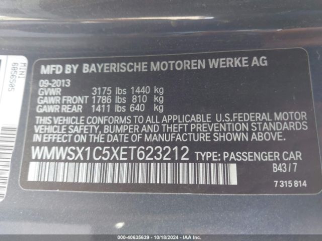 2014 MINI COUPE WMWSX1C5XET623212 Photo 8