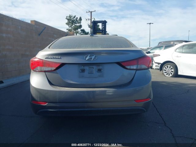 KMHDH4AE8GU636790 Hyundai ELANTRA SE