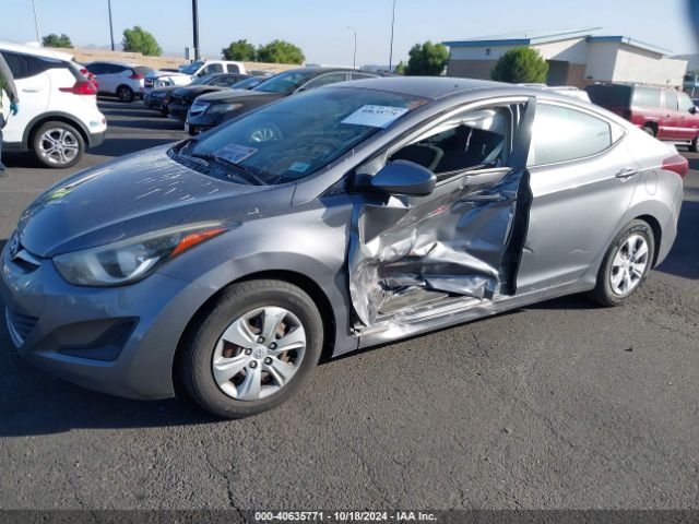 KMHDH4AE8GU636790 Hyundai ELANTRA SE