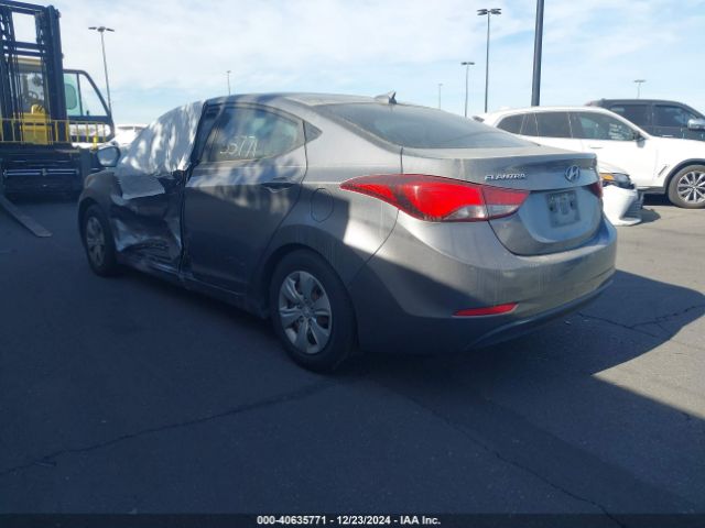 KMHDH4AE8GU636790 Hyundai ELANTRA SE