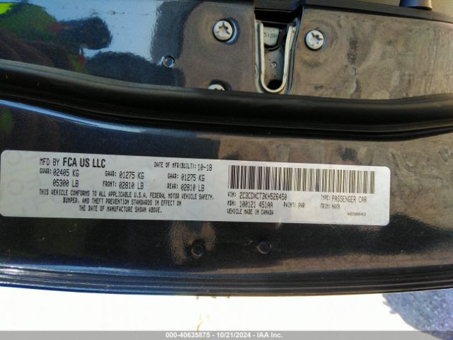 2C3CDXCT3KH526450 Dodge Charger R/t Rwd