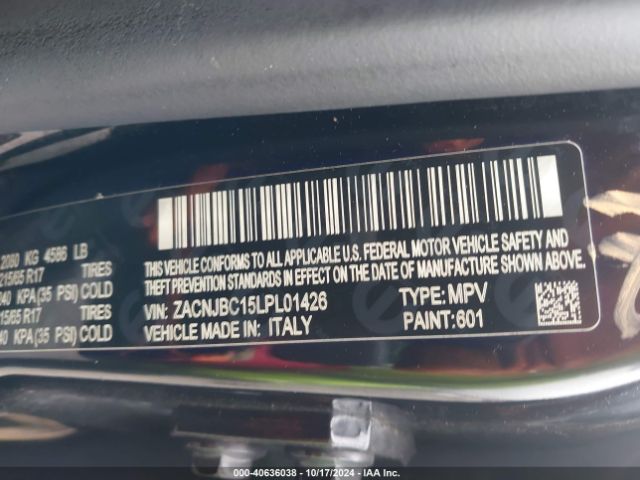 ZACNJBC15LPL01426 Jeep Renegade Trailhawk 4x4