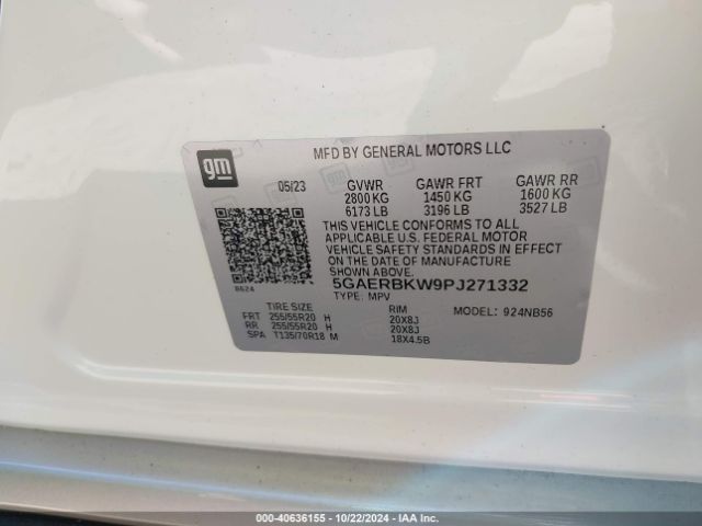 5GAERBKW9PJ271332 Buick Enclave Essence Fwd