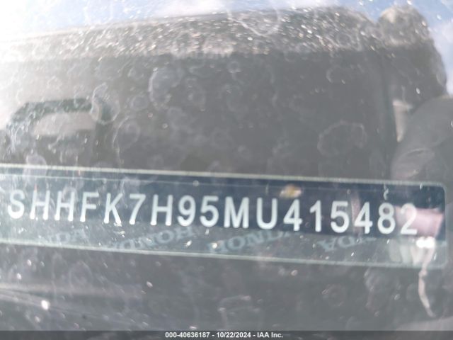 SHHFK7H95MU415482 Honda Civic Sport Touring