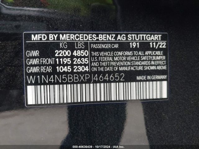 W1N4N5BBXPJ464652 Mercedes-Benz Amg Gla 35 4matic