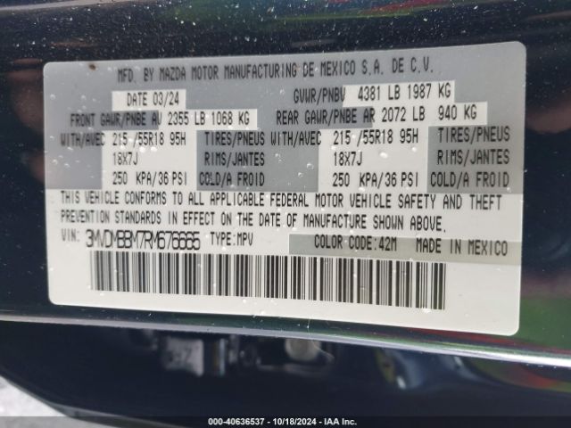 3MVDMBBM7RM676665 Mazda Cx-30 2.5 S Select Sport