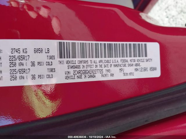2C4RDGBGXER227725 Dodge Grand Caravan Se 30th Anniversary
