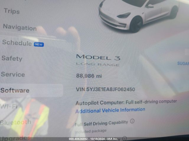 5YJ3E1EA8JF062450 Tesla Model 3 Long Range/mid Range